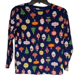 North Pole Trading Co Boys Long Sleeve PJ Top Medium